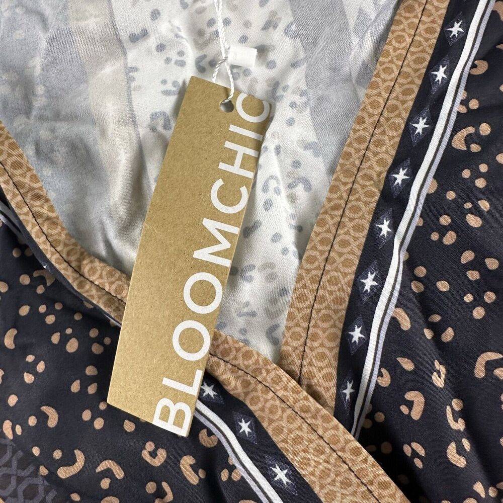 NWT Bloomchic Women's Midi Dress With Geometric Print - Size US 14-16 - Picture 7 of 11